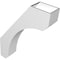 Ekena Millwork 5 1/2-in. W x 24-in. D x 32-in. H Legacy Architectural Grade PVC Knee Brace BRCP055X24X32LEC - alternate 6